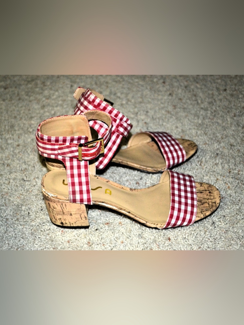 Unisa Gingham Sandals